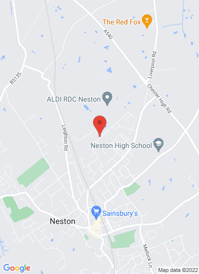 Map showing Cheshire, United Kingdom