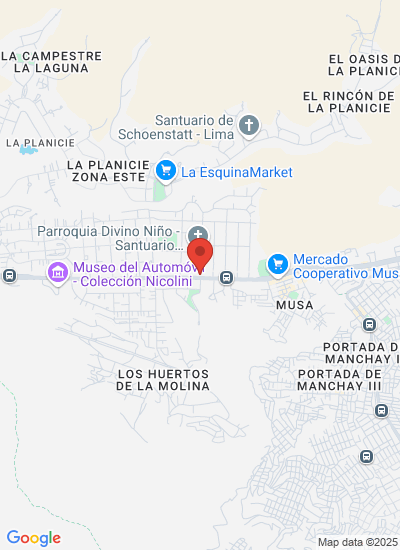 Map showing Lima, Peru