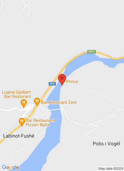 Map showing KAVAJE, Albania
