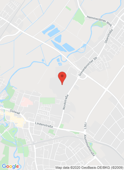 Map showing Grevenbroich, Germany