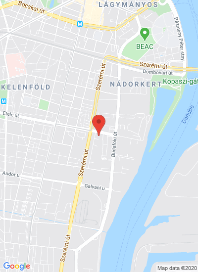 Map showing Budapest, Hungary