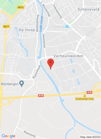 Map showing Doetinchem, Netherlands