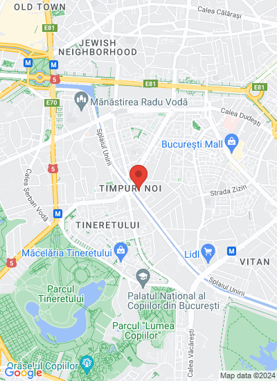 Map showing Bucureşti, Romania