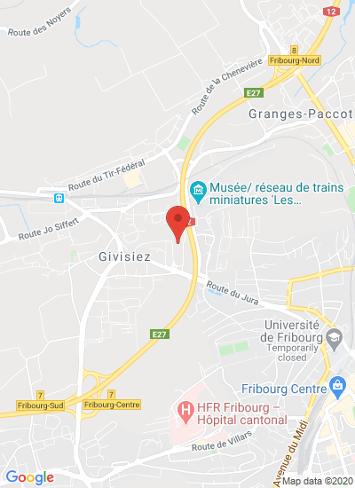 Map showing Givisiez, Switzerland