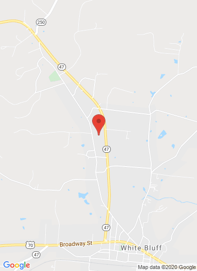 Map showing White Bluff, United States