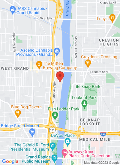 Map showing Grand Rapids, United States