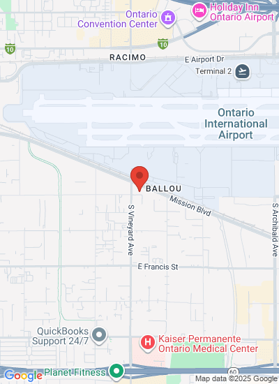 Map showing Ontario, United States