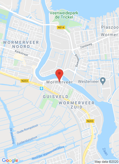 Map showing Wormerveer, Netherlands
