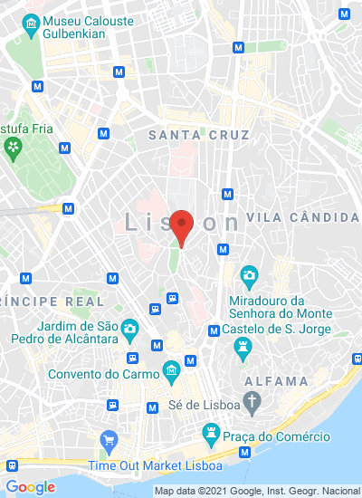 Map showing Lisboa, Portugal
