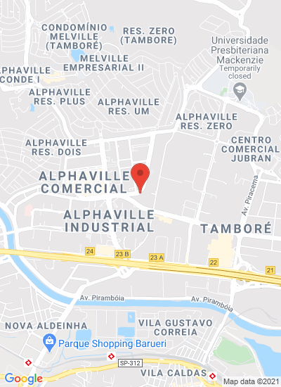 Map showing Barueri, Brazil