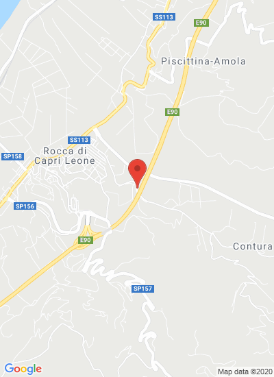 Map showing Rocca di Caprileone, Italy