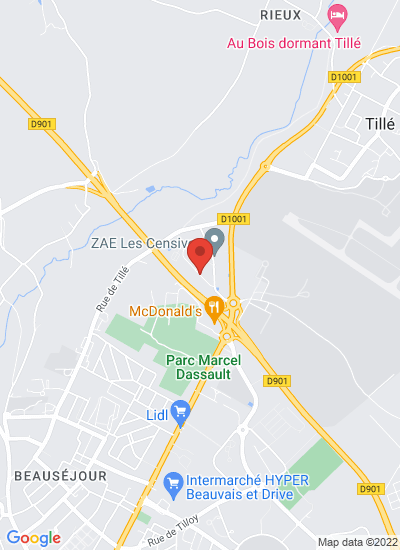 Map showing Tillé, France