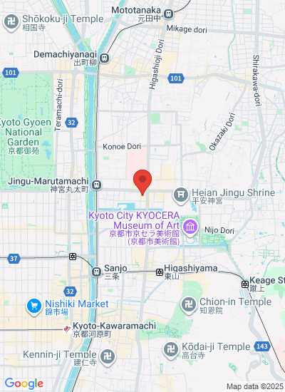 Map showing Sakyo-Ku, Japan