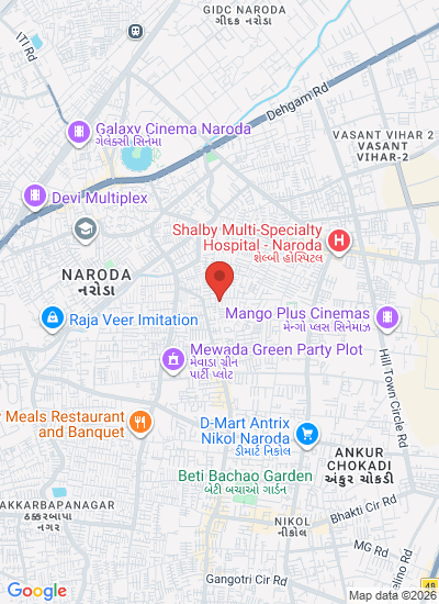 Map showing Ahmedabad, India