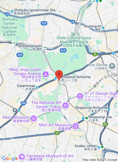 Map showing Minami-Aoyama 1-chome, Japan