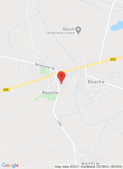 Map showing Rosche, Germany