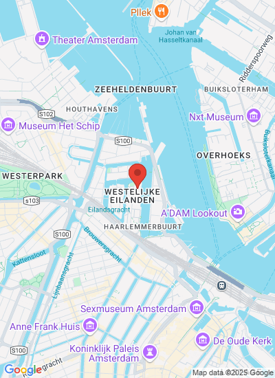 Map showing Amsterdam, Netherlands