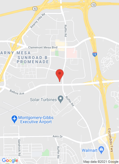 Map showing San Diego, United States