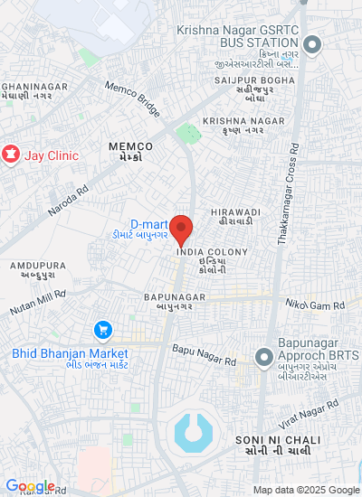 Map showing Ahmedabad, India