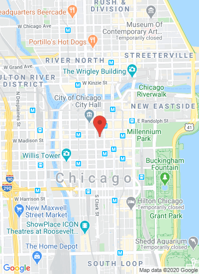 Map showing Chicago, United States