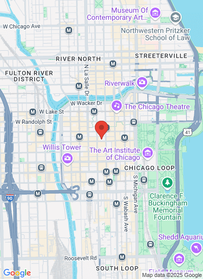 Map showing Chicago, United States