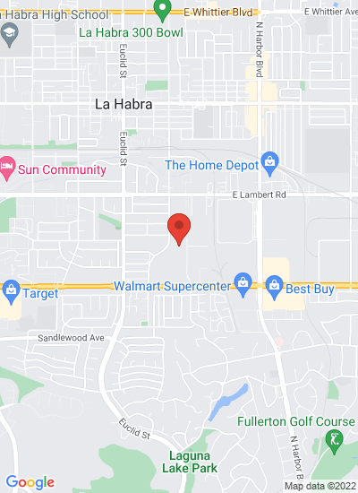 Map showing La Habra, United States