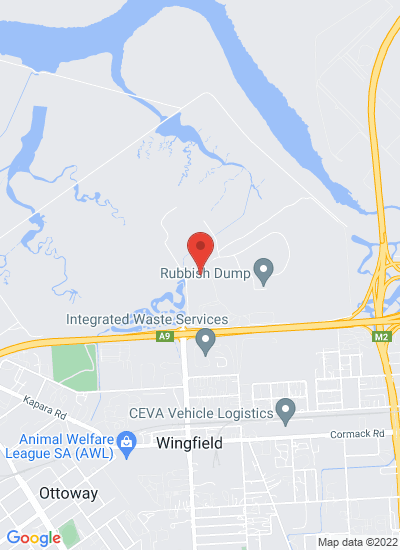 Map showing Wingfield, Australia
