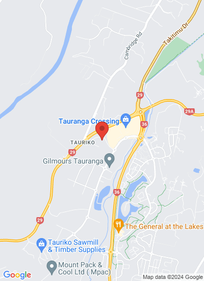 Map showing Tauranga, New Zealand