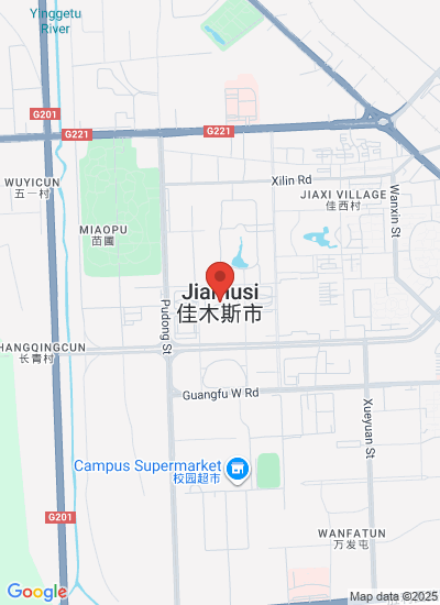 Map showing Jiamusi Shi, China