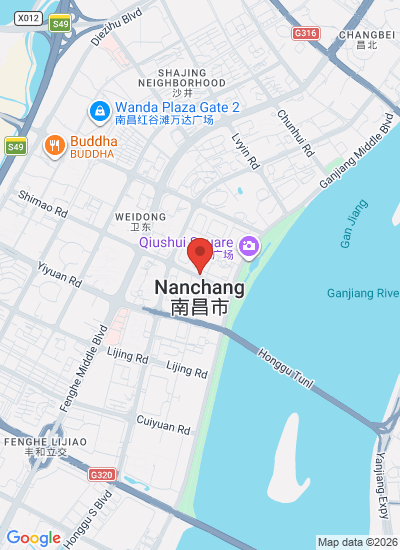 Map showing Nanchang Shi, China