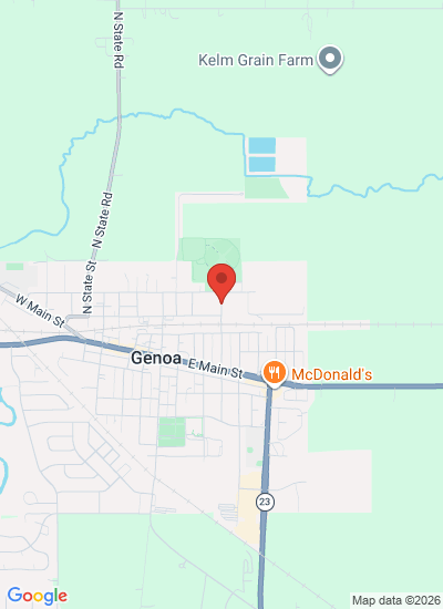 Map showing Genoa, United States