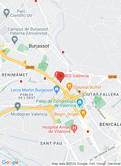 Map showing BURJASSOT, Spain