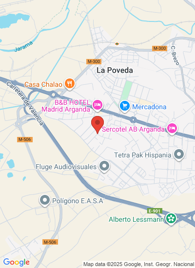 Map showing Arganda del Rey, Spain