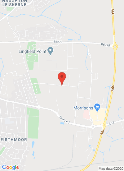 Map showing Darlington, United Kingdom