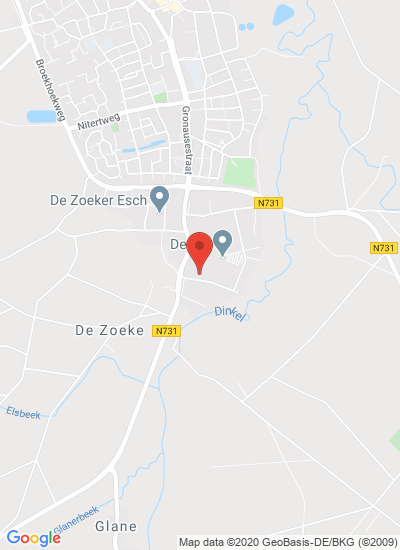 Map showing Losser, Netherlands