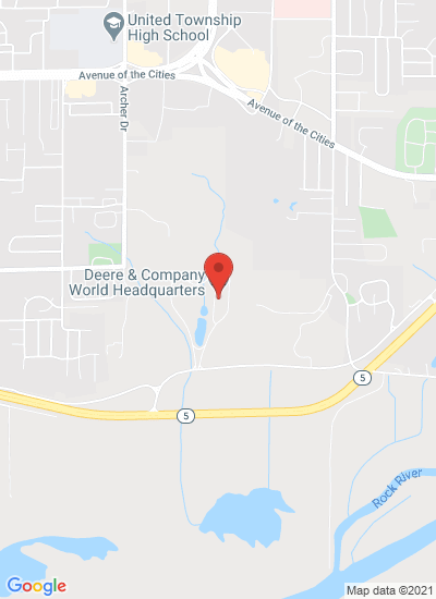 Map showing Moline, United States