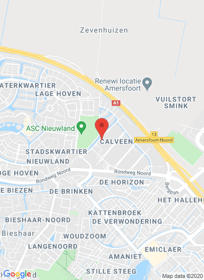 Map showing Amersfoort, Netherlands