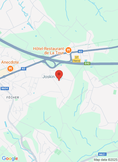 Map showing Soumagne, Belgium