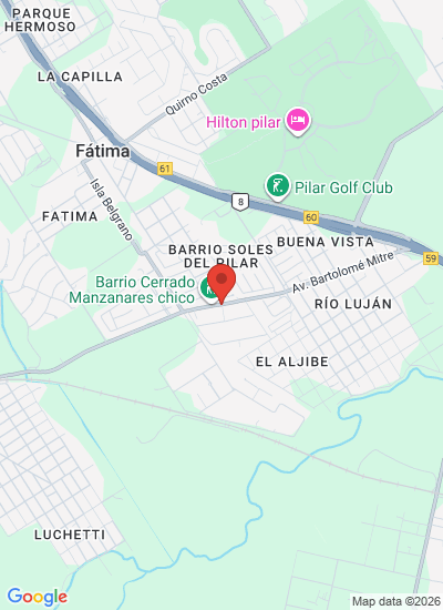 Map showing PILAR, Argentina
