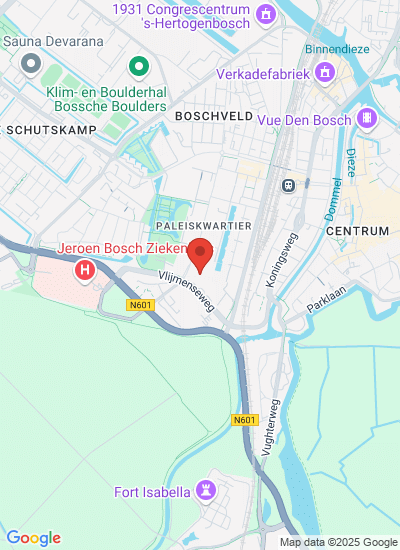 Map showing 's-Hertogenbosch, Netherlands