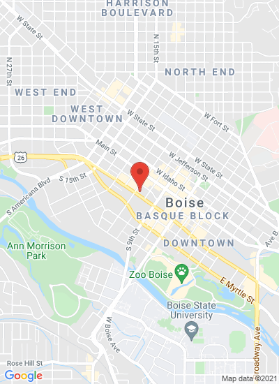 Map showing Boise, United States