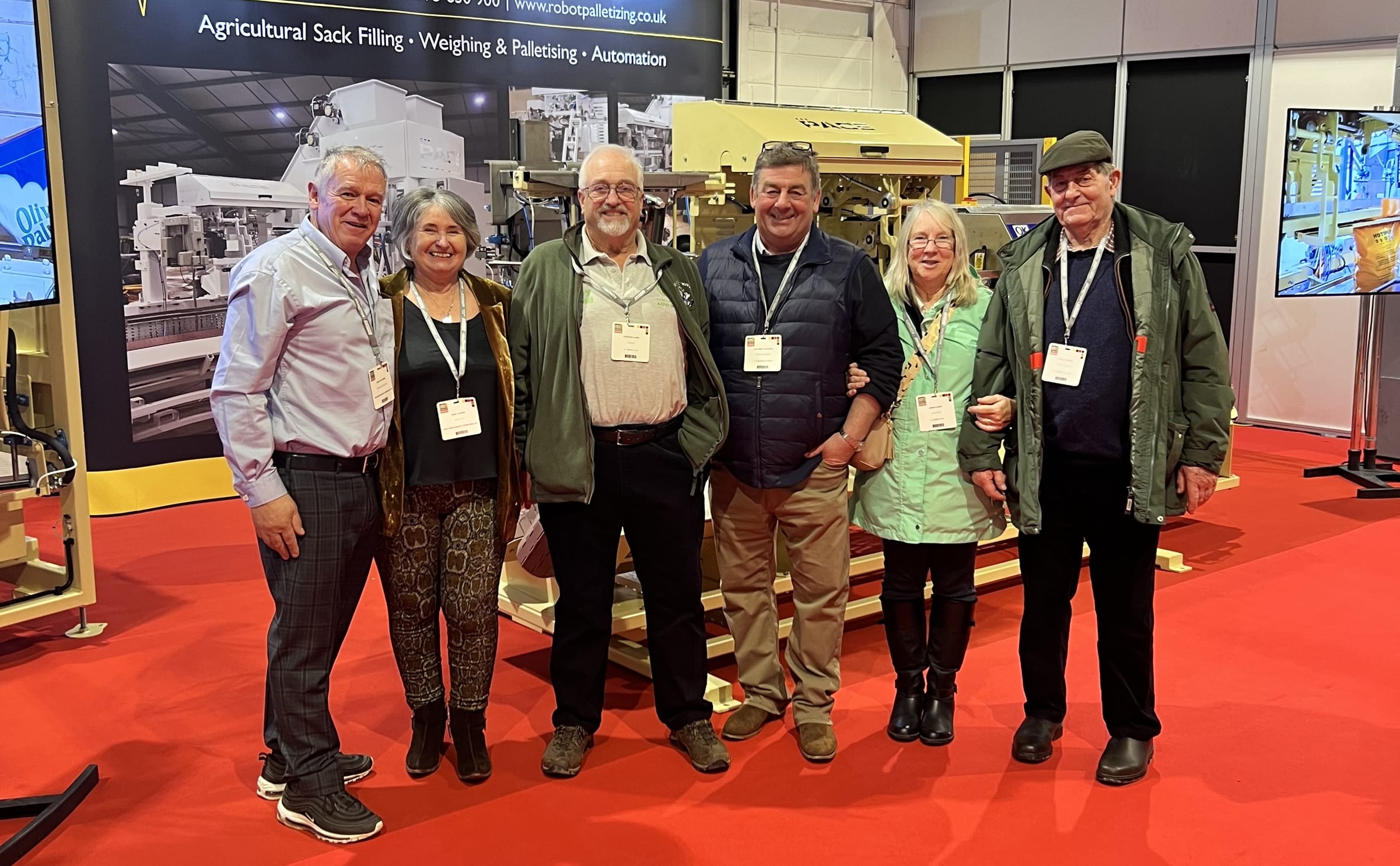 Nick cesare with richard hopkins fourth from left at british potato