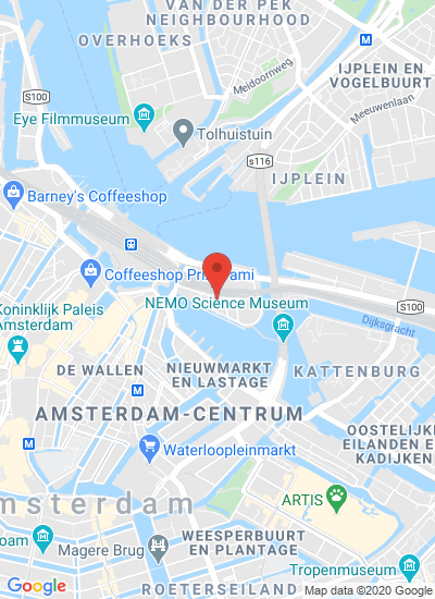 Map showing Amsterdam, Netherlands