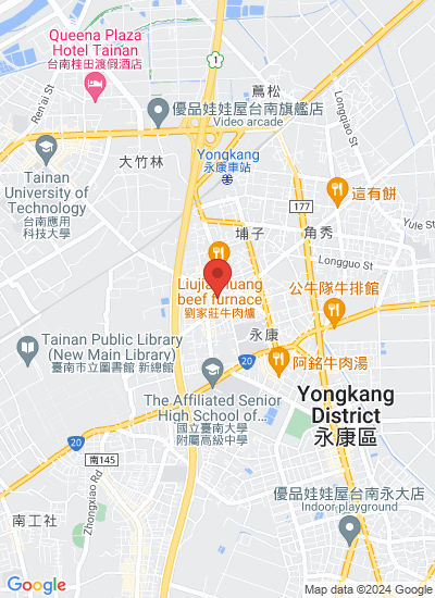 Map showing Tainan City, China