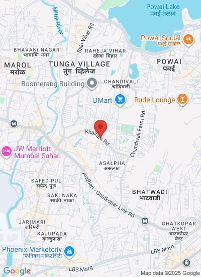 Map showing Mumbai, India