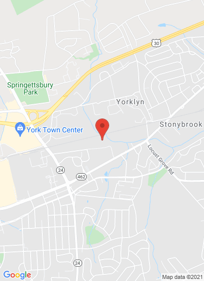 Map showing York, United States