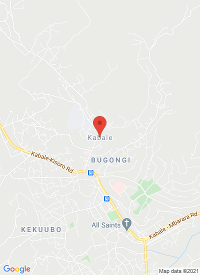 Map showing Kabale Town, Uganda