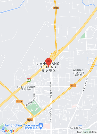 Map showing Fangshan Qu, China