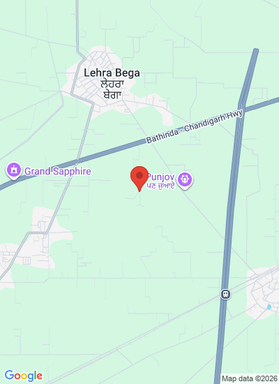 Map showing Bathinda,, India