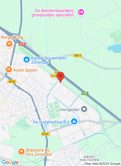Map showing Zevenaar, Netherlands